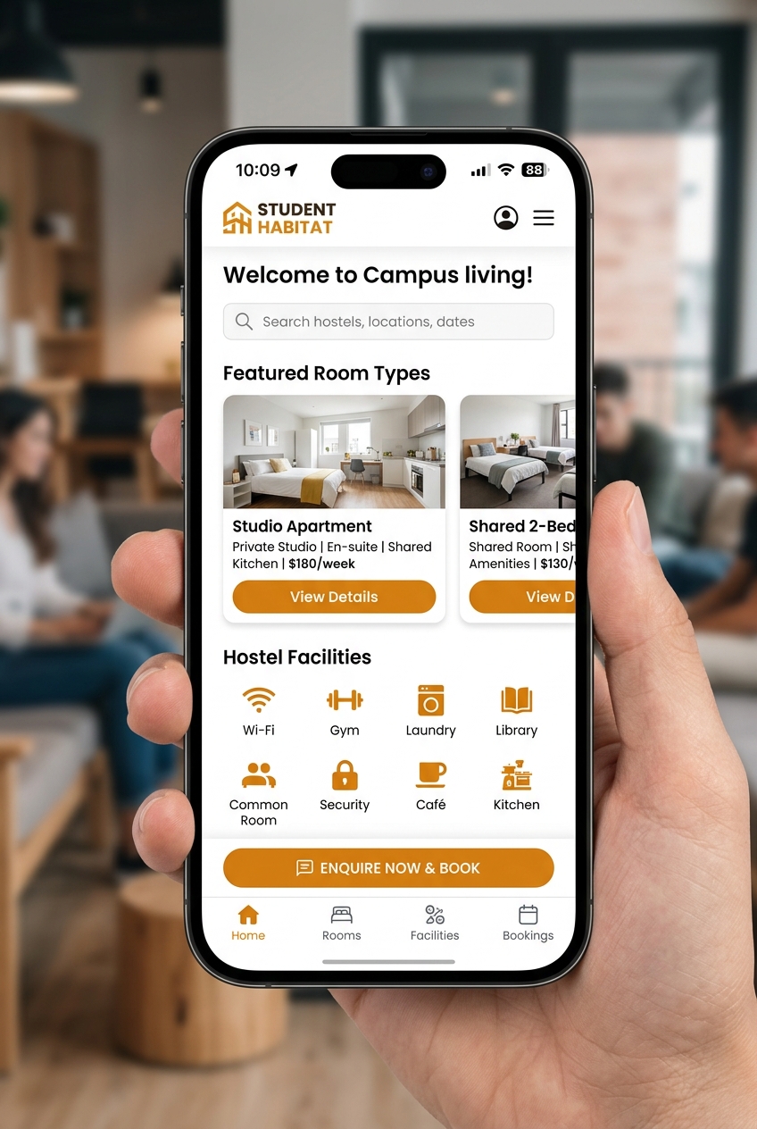 Hostel website preview