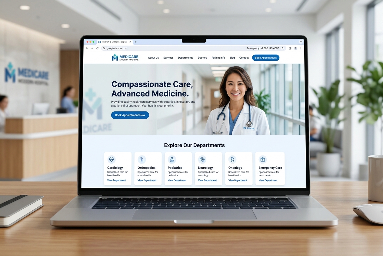 Hospital website preview