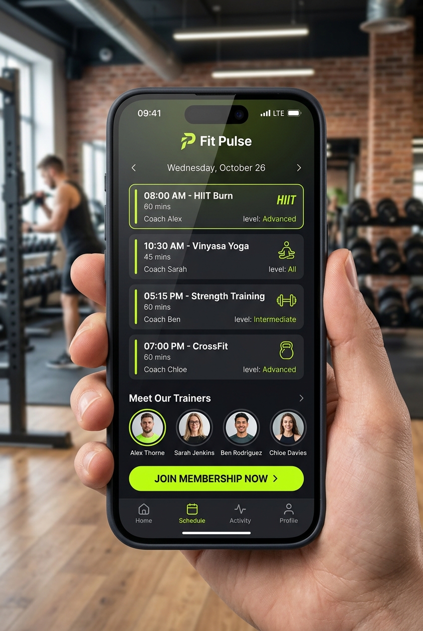 Gym & Fitness website preview