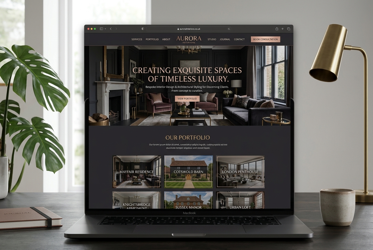 Interior Design website preview