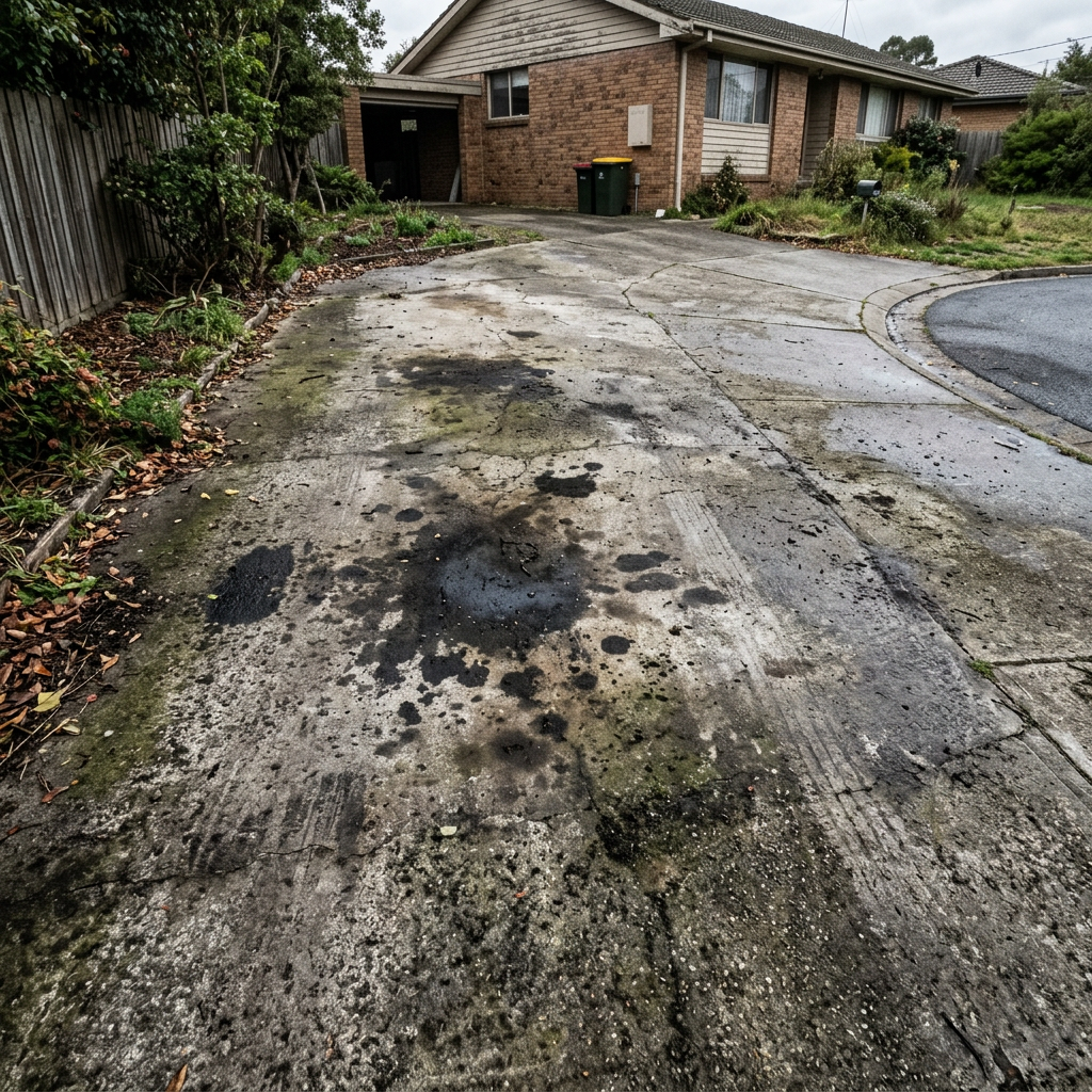 Driveway before