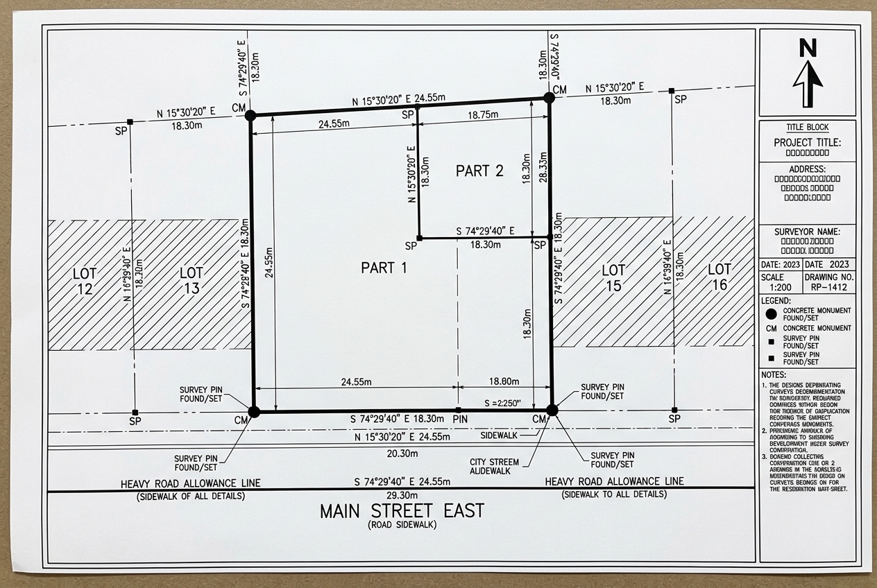 Reference Plan Drafting for a GTA Infill Severance
