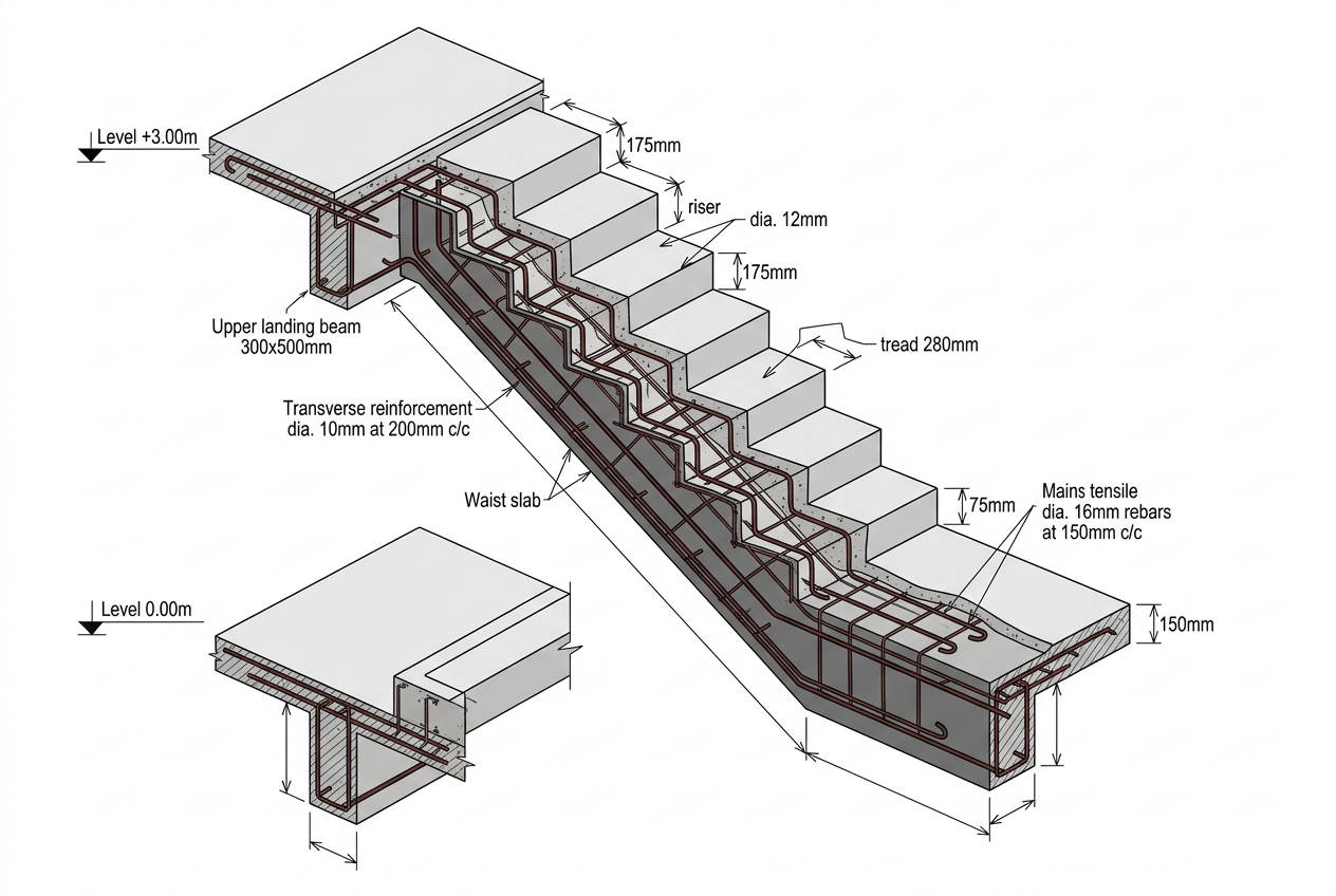 RC staircase