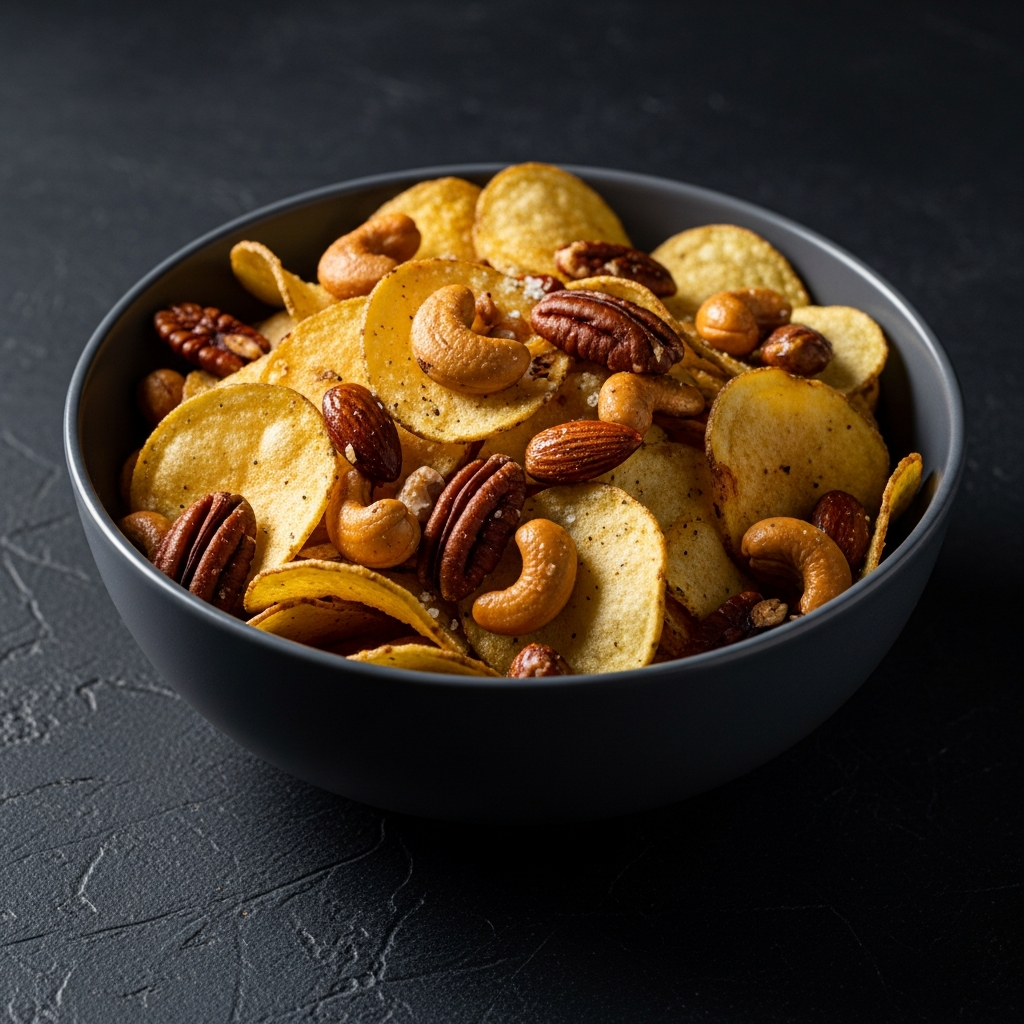 Chips, bonbons, biscuits