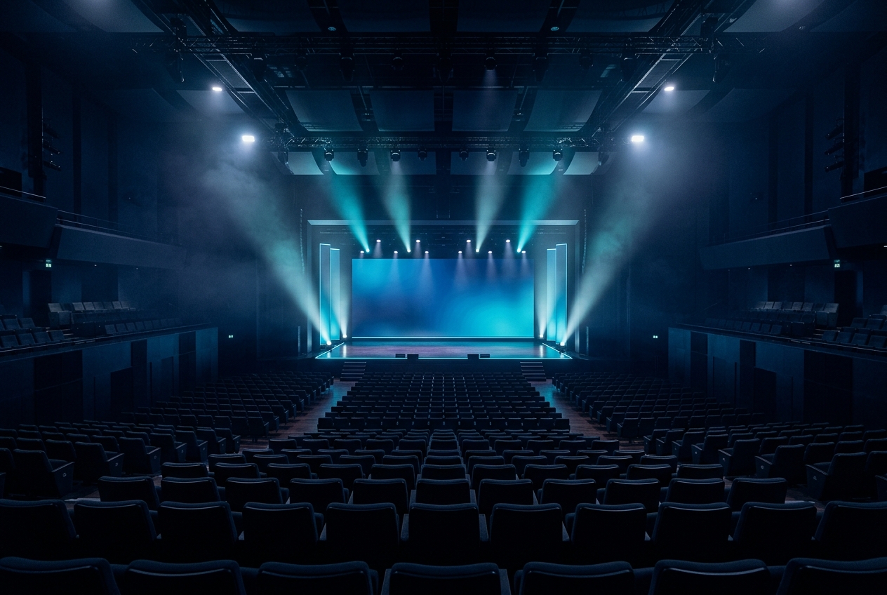 Auditório com palco de LED - Grupo Tomaselli