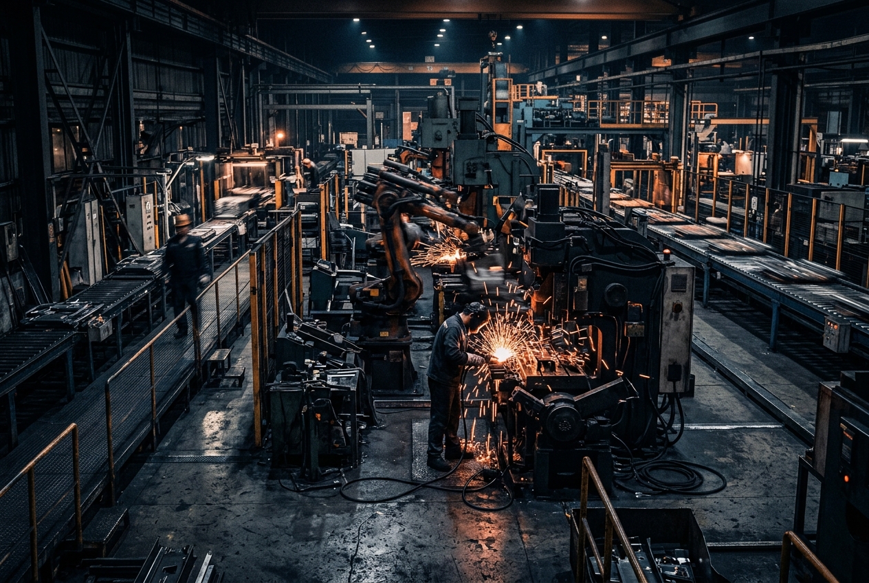 Active manufacturing floor where trapped cash gets released