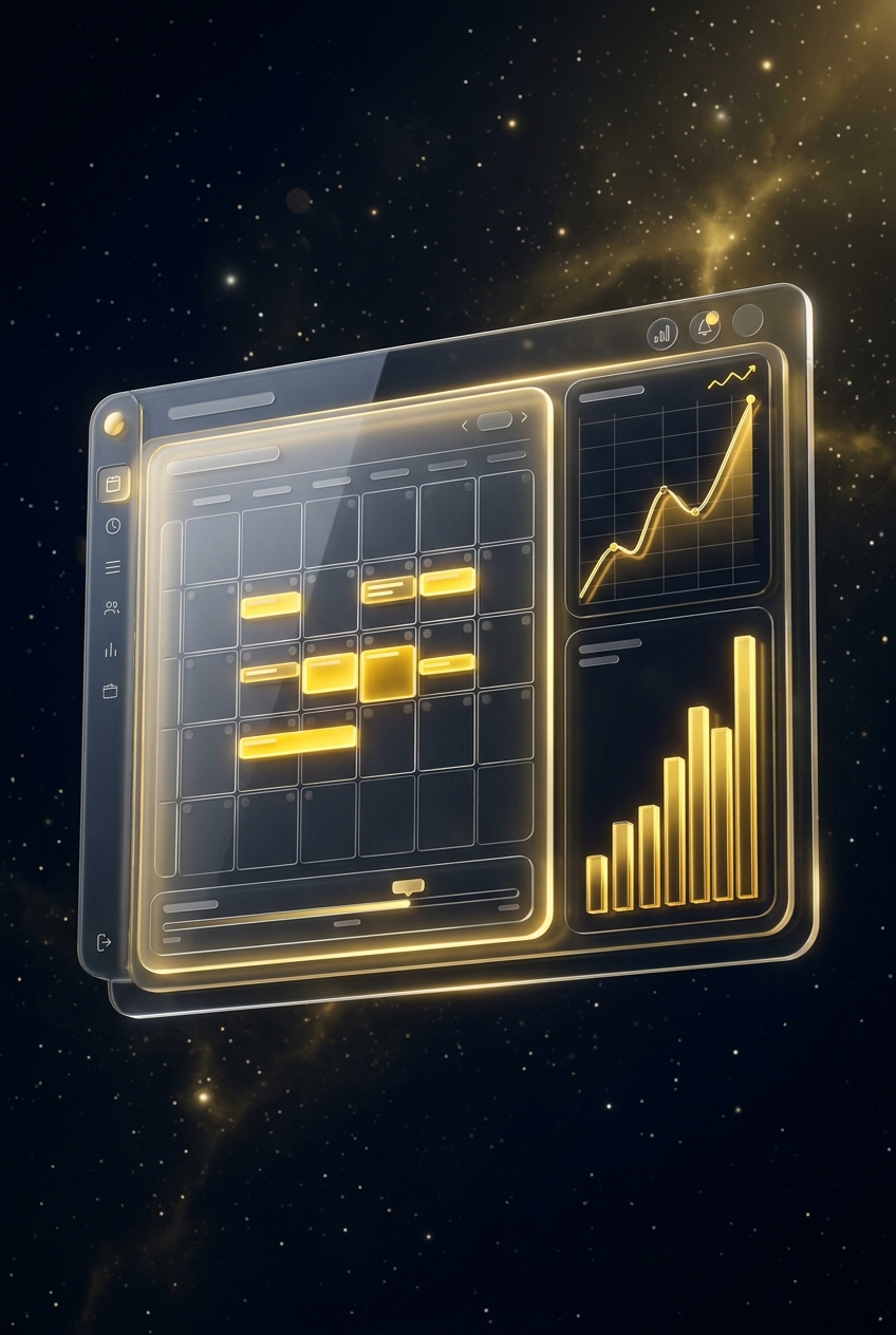 Calendar with booked qualified meetings driving rising revenue