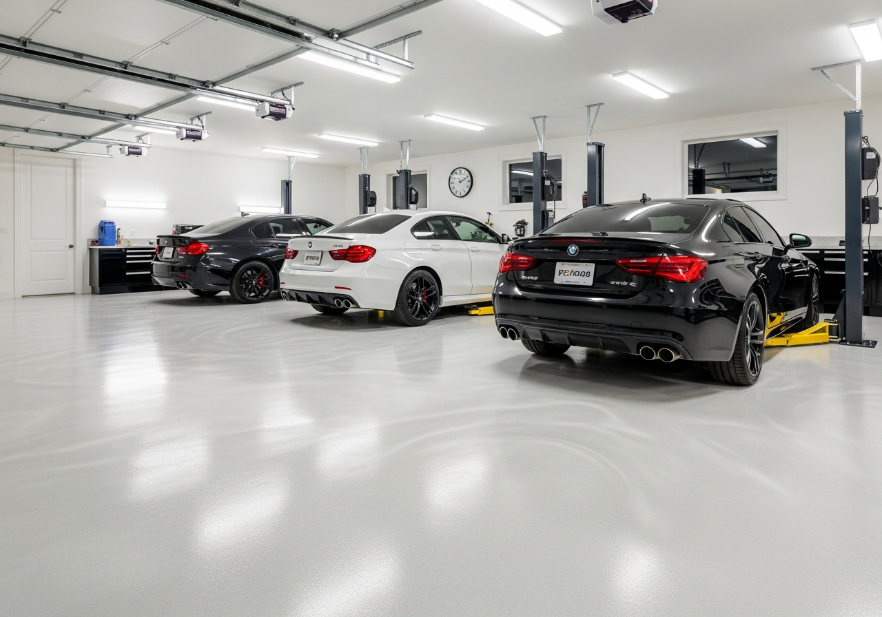 Pearl White Metallic - Luxury 3-Car Garage