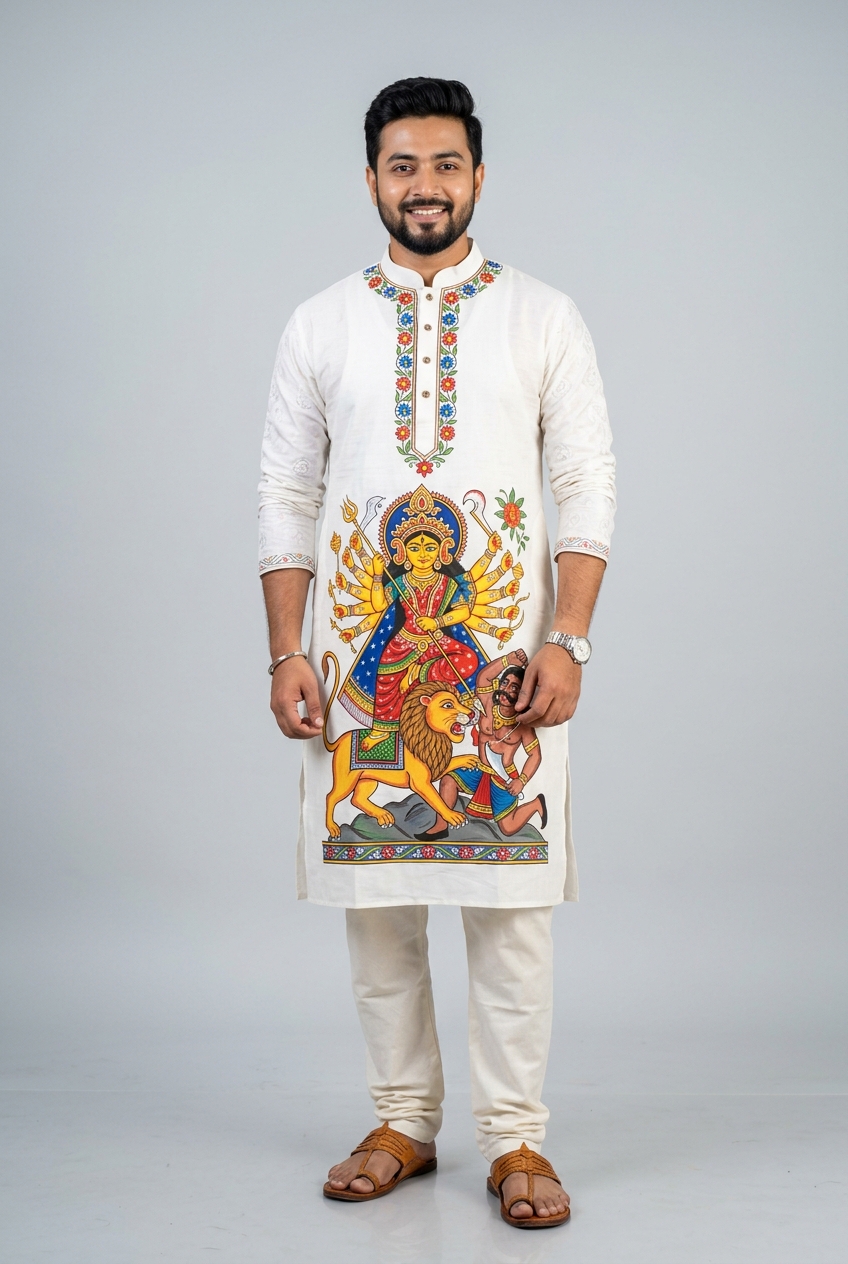 Durga Pujo Patachitra Punjabi
