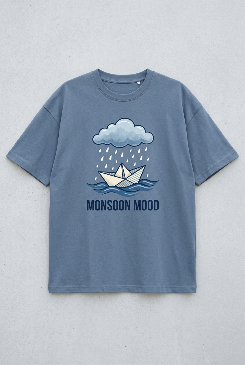 Monsoon Mood Oversized Tee