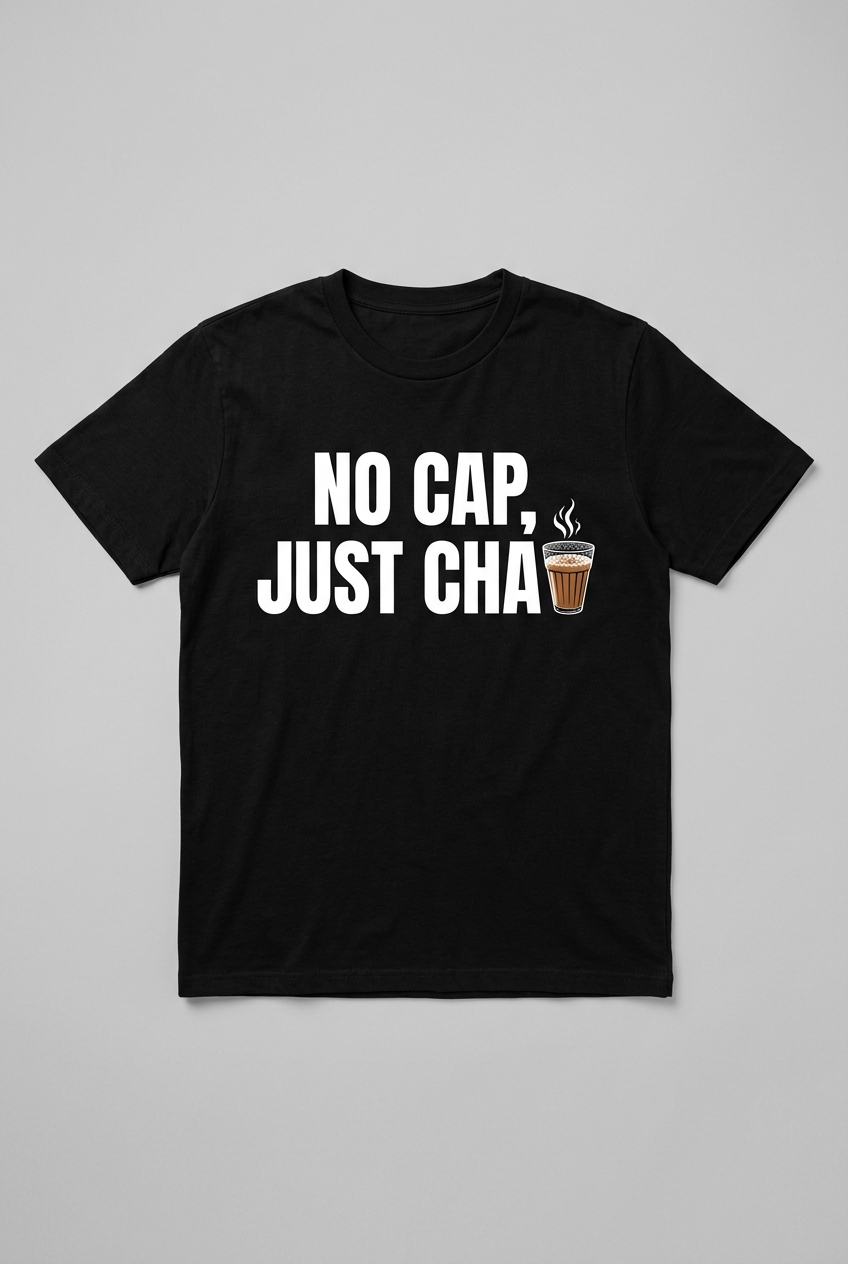 No Cap, Just Chai Graphic Tee