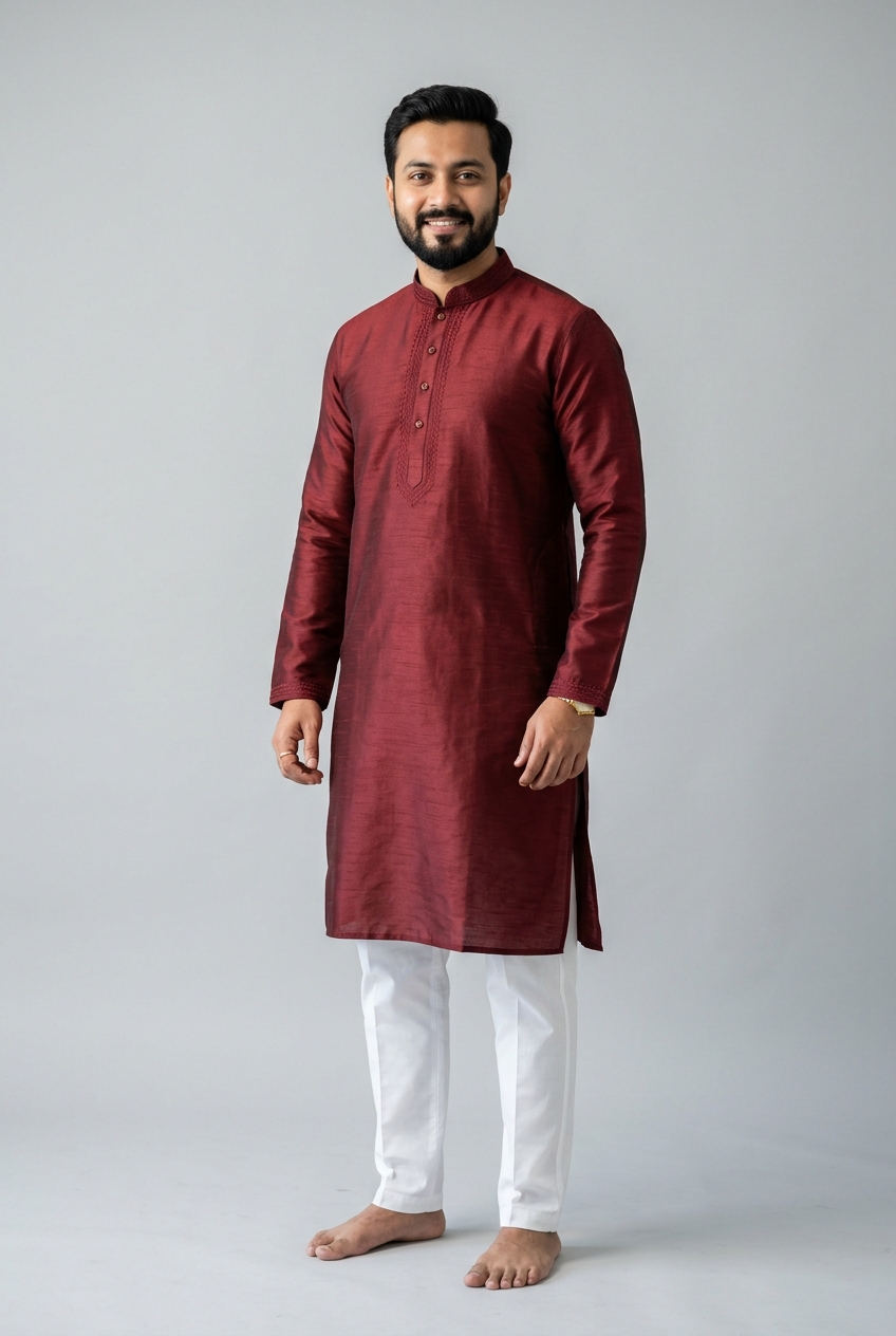 Silk Blend Festive Punjabi
