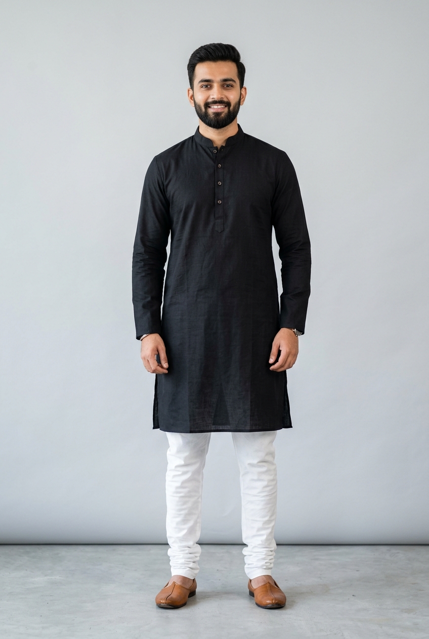 Nehru Collar Cotton Kurta