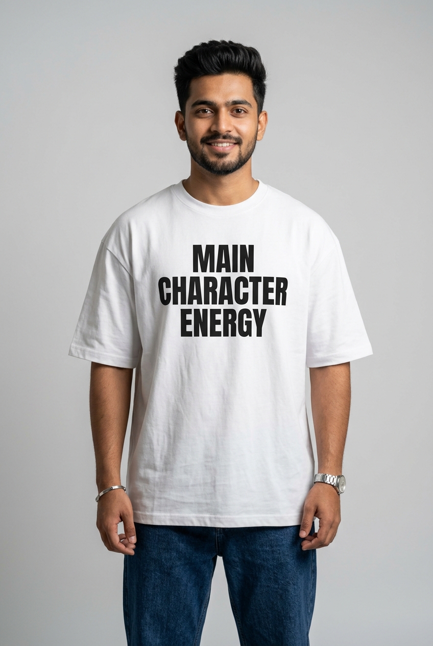 Main Character Energy Oversized Tee