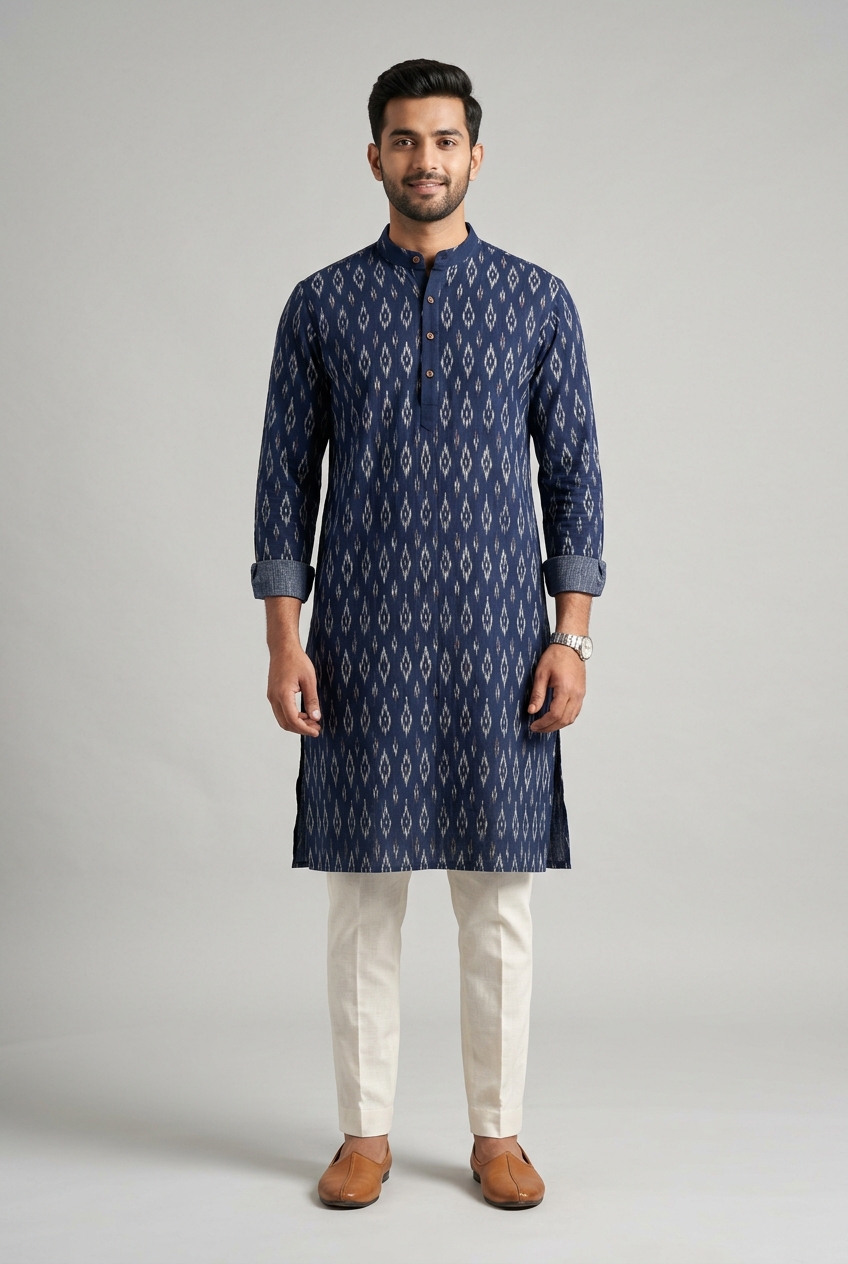 Ikat Weave Kurta