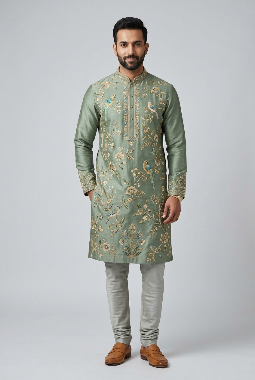 Jahangir's Chronicle Silk Kurta