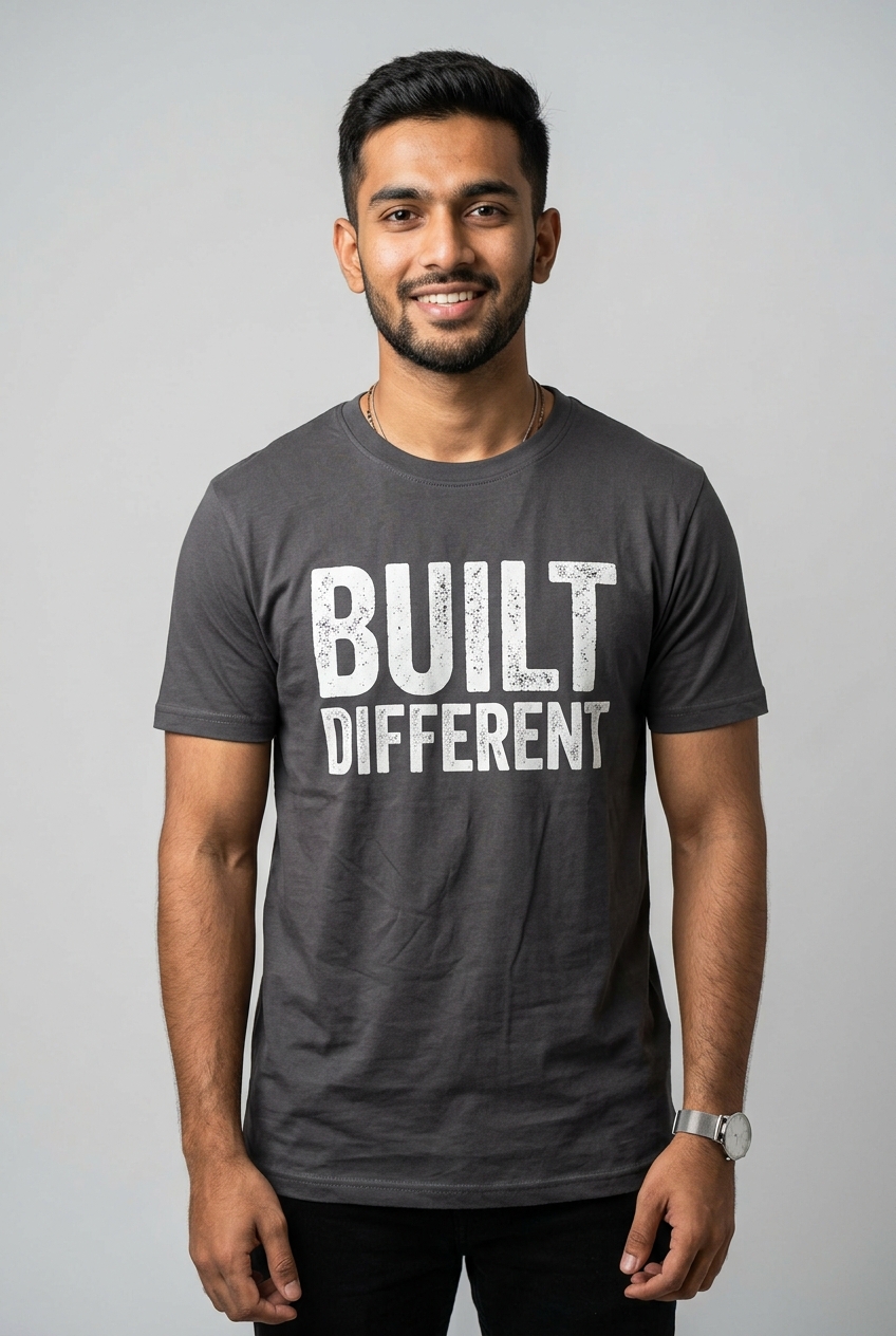 Built Different Typography Tee