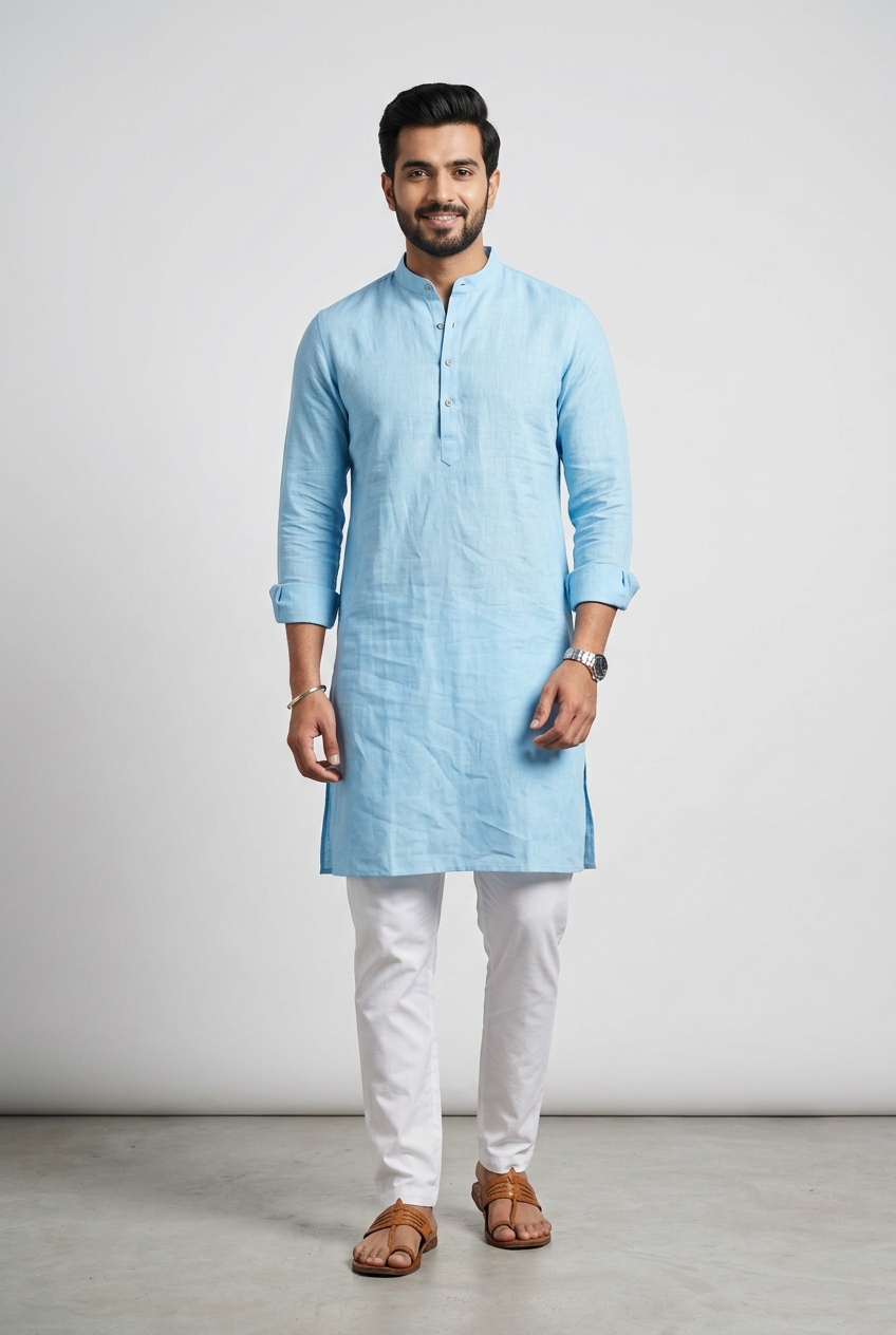 Linen Blend Punjabi