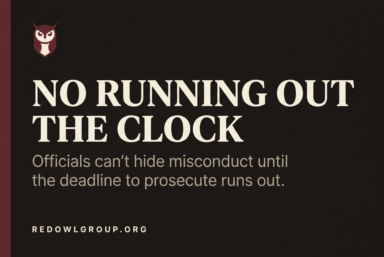 Toll the Criminal Statute of Limitations for Official Misconduct