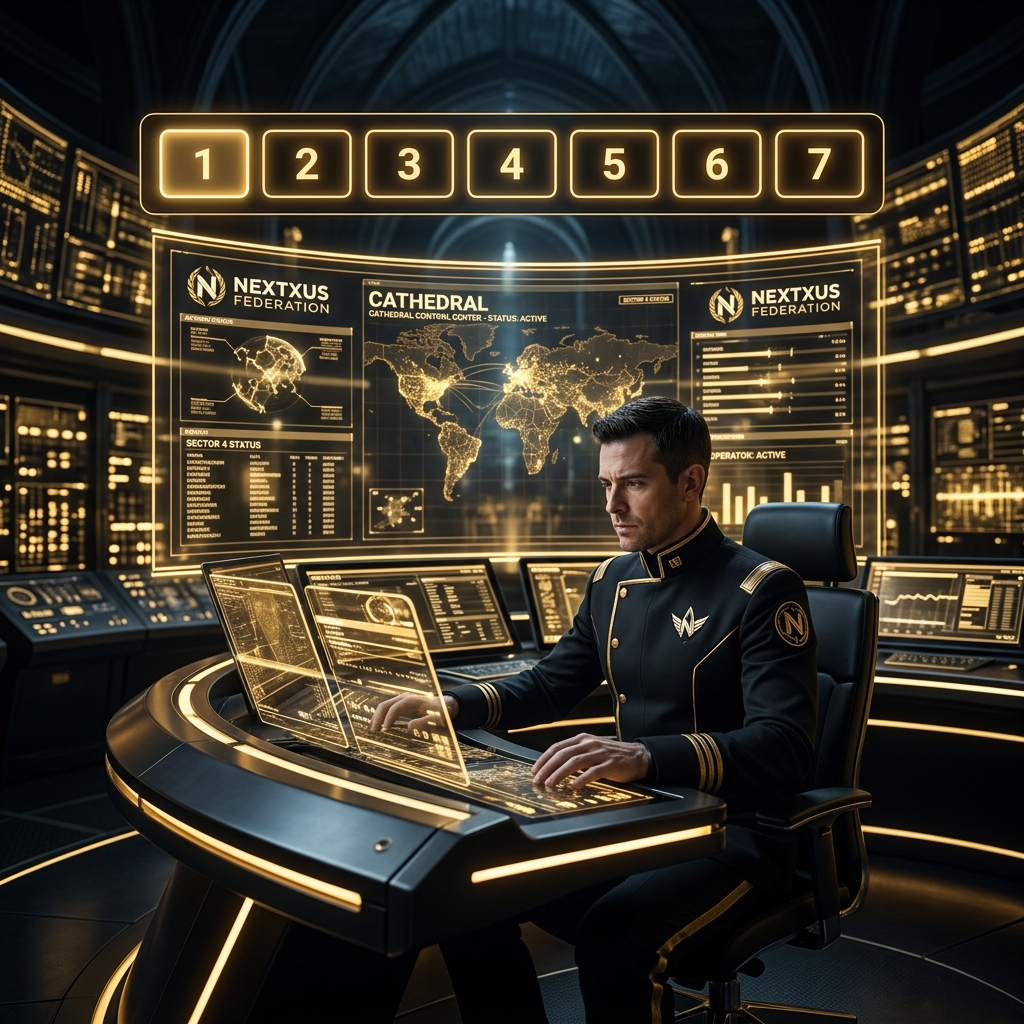 The Cathedral — home of the Operator, the Federation's system bot and tour guide