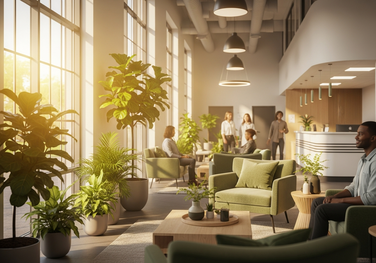 Welcoming tax office interior