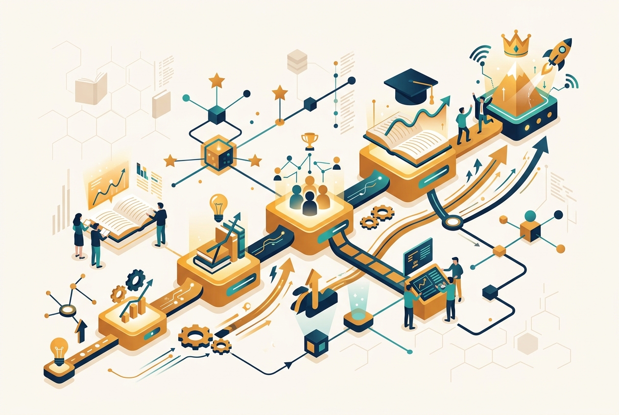 Learning AI: a capability path with adaptive support delivered where the work happens.