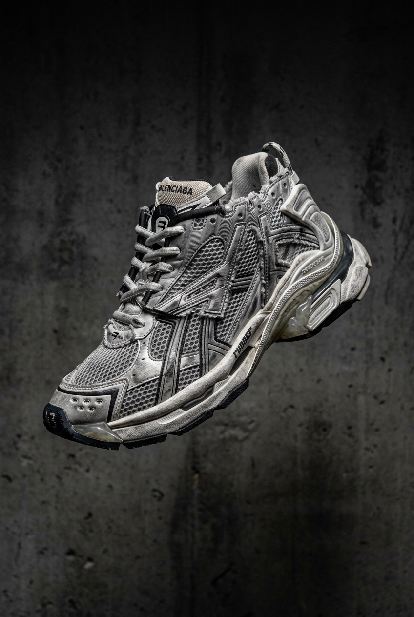 BALENCIAGA RUNNER 'GREY DISTRESSED'