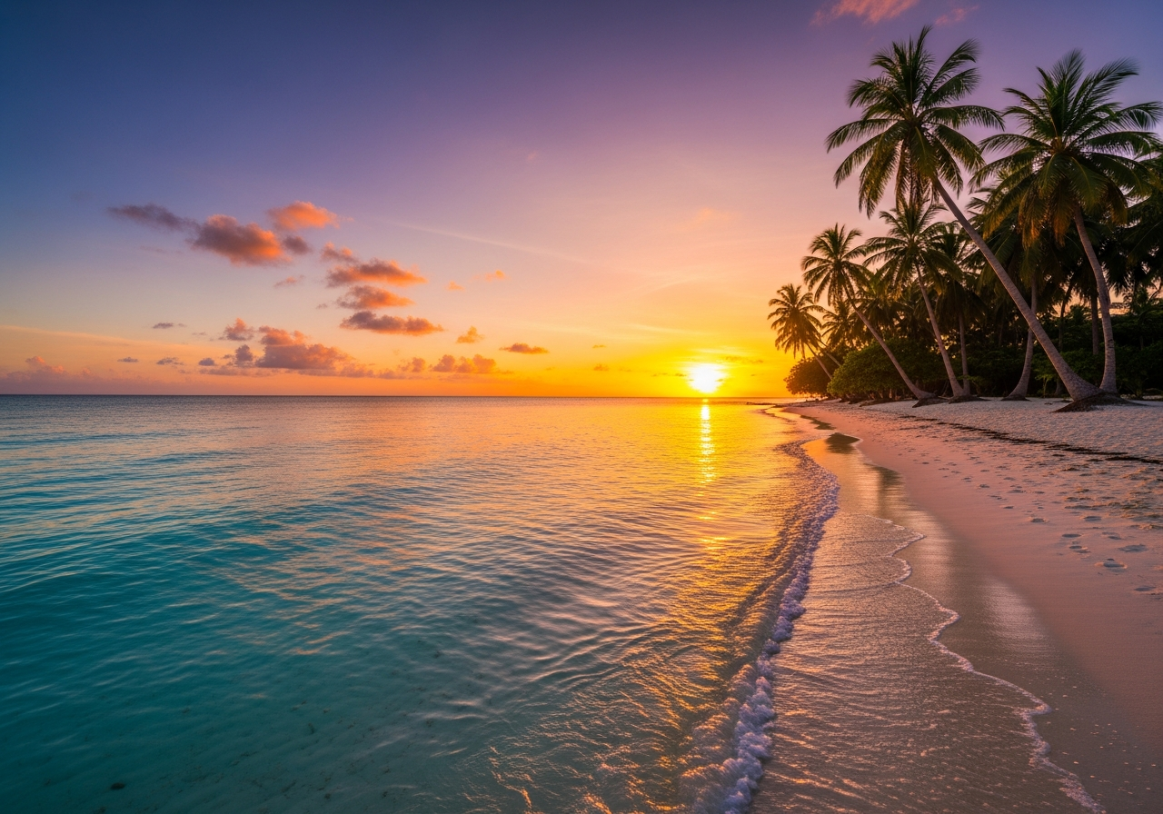 Tropical beach destination