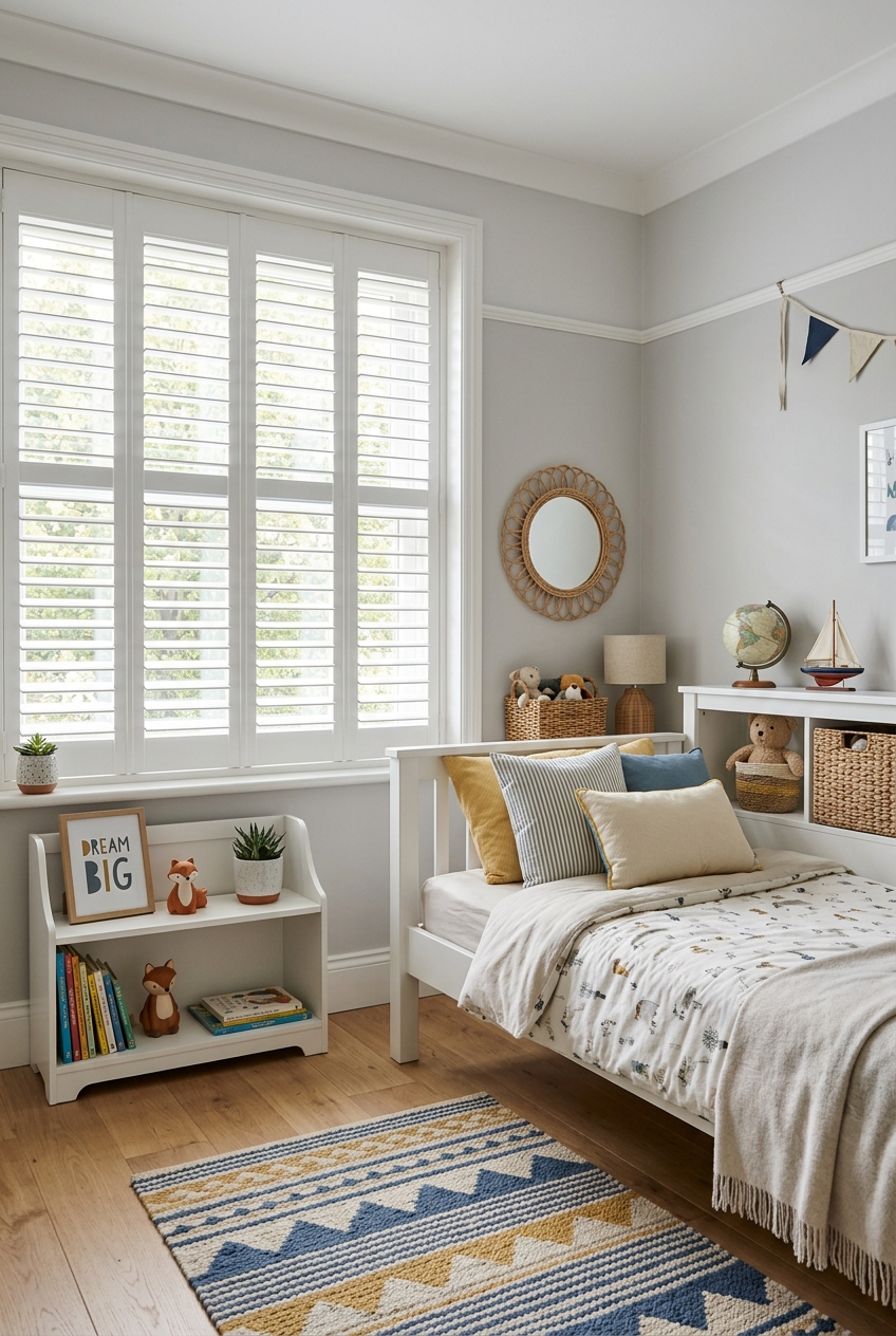 Plantation shutters fitted in a Gilford home