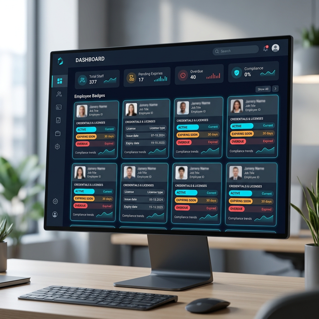 Staffing & Credential Oversight dashboard