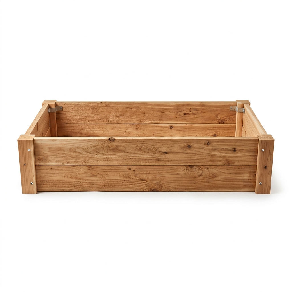 Best Choice Products 4x2ft Raised Wooden Garden Bed Kit