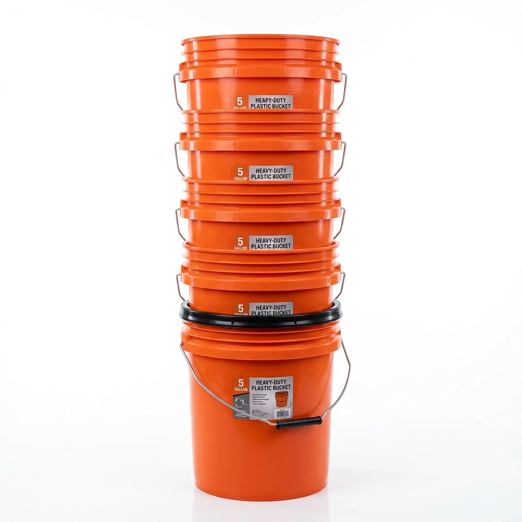 5-Gallon Heavy-Duty Mixing Buckets