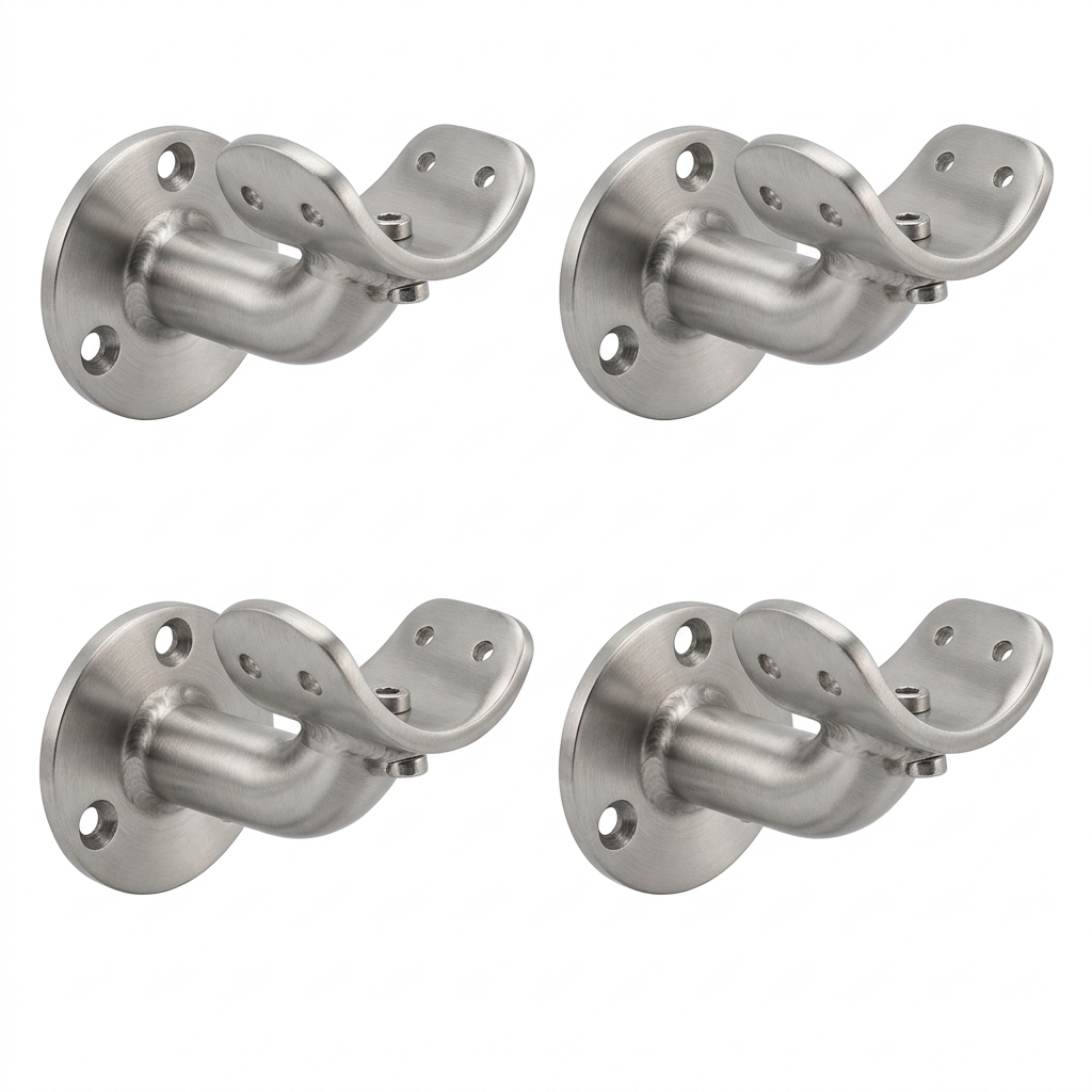 Heavy-Duty Steel Handrail Wall Brackets