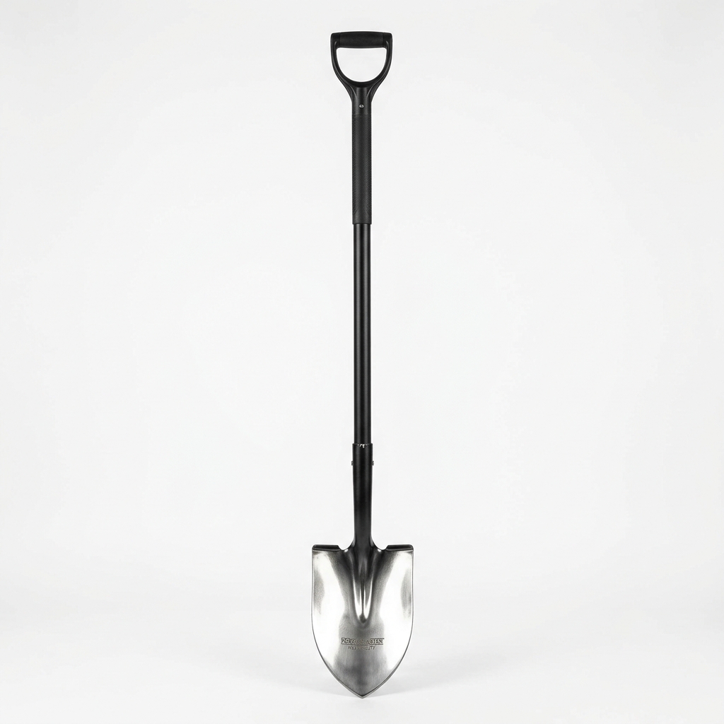 Fiskars 57" Garden Digging Shovel, Heavy Duty Steel Tool, Straight Handle