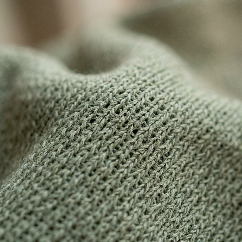 Close-up of AERVYRA breathable fabric texture