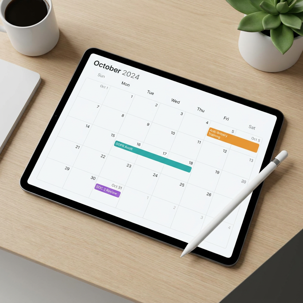 Compliance calendar