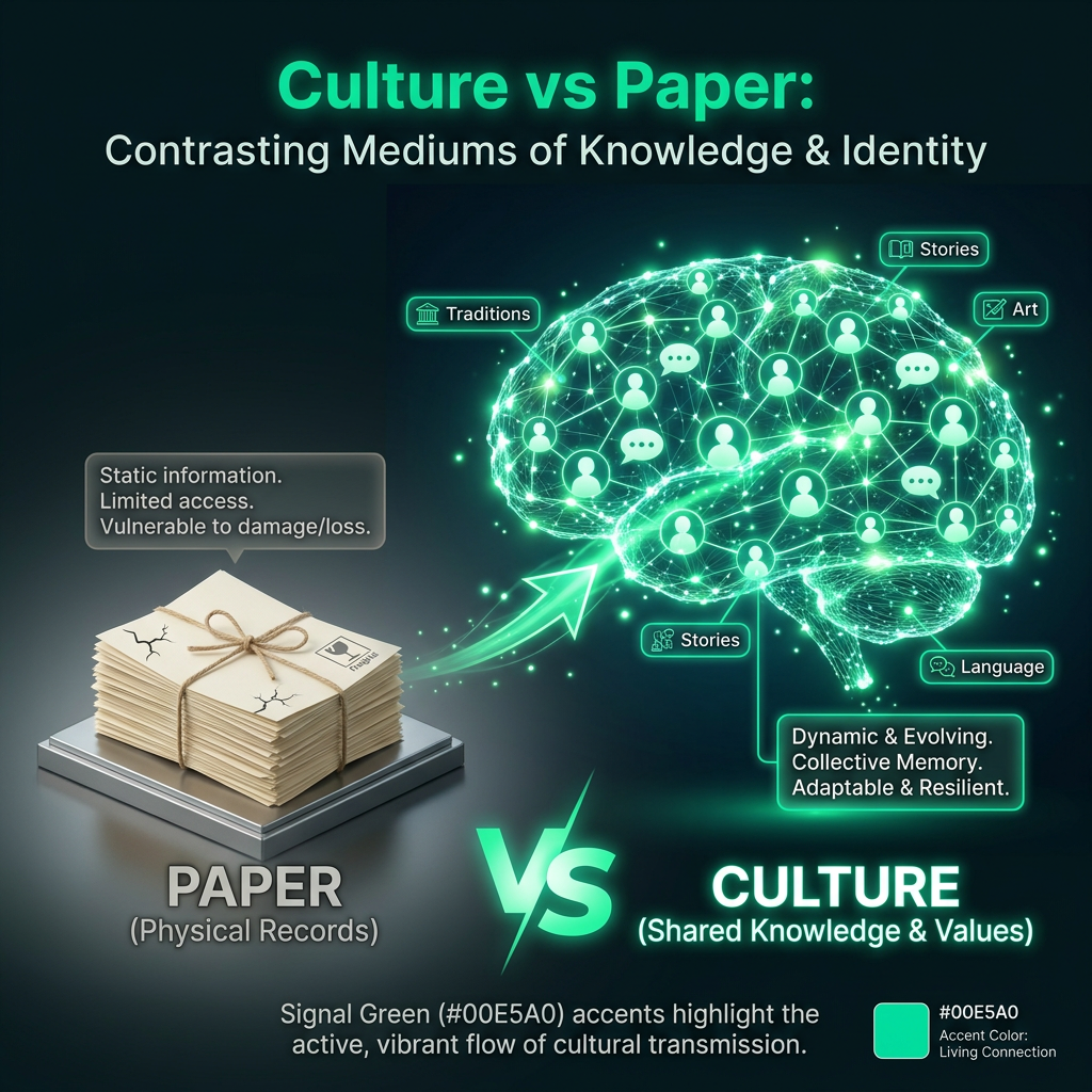 Culture vs Paper Infographic