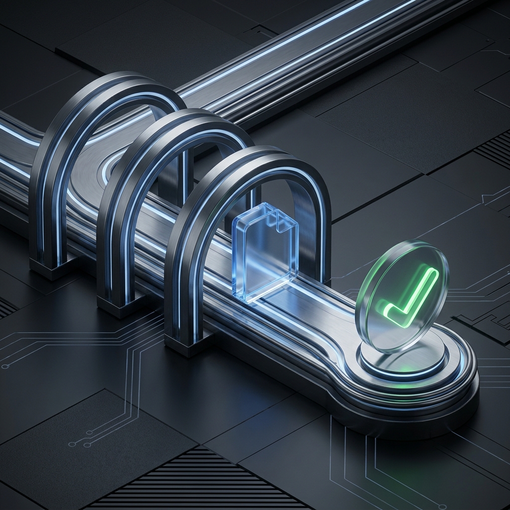 A filing readiness workflow with checkpoints and completion evidence