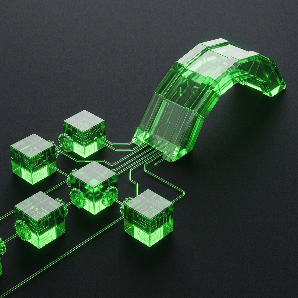 Synergy workstreams converging into a value bridge